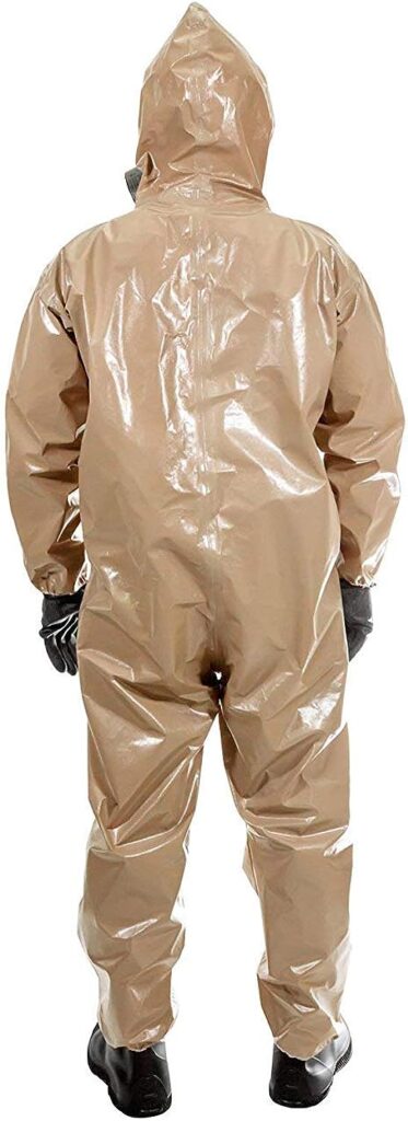 MIRA SAFETY Suit Disposable Protective Coverall with Hood and Elastic Cuff