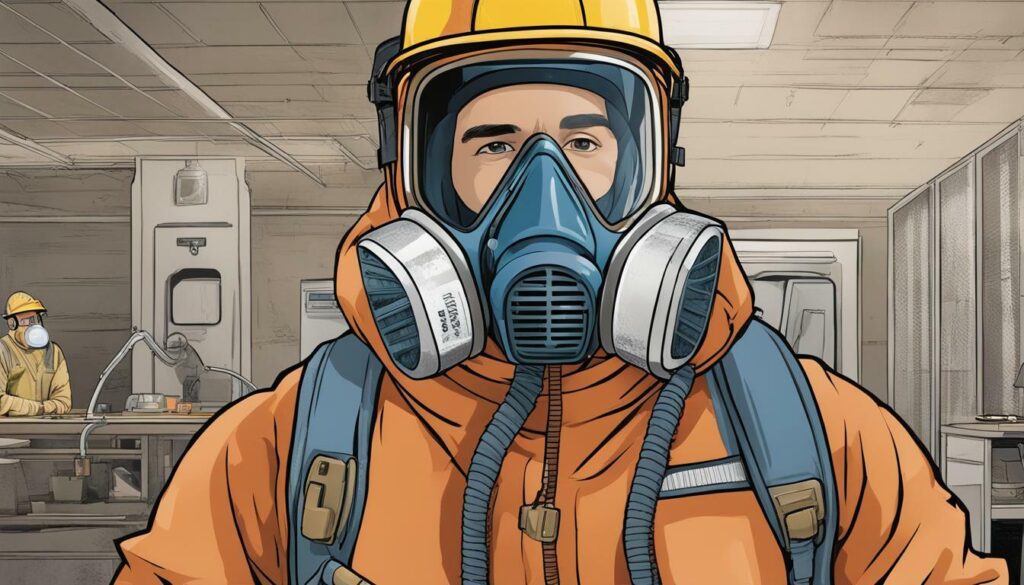 High-quality full-face respirator for mold removal